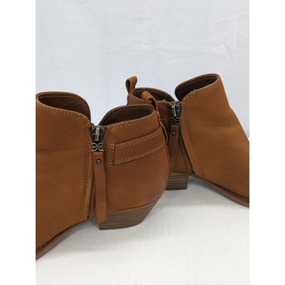 Sam Edelman Western Leather Ankle Booties Women Size 8 Boho Buckle Block Heel - Picture 6 of 13